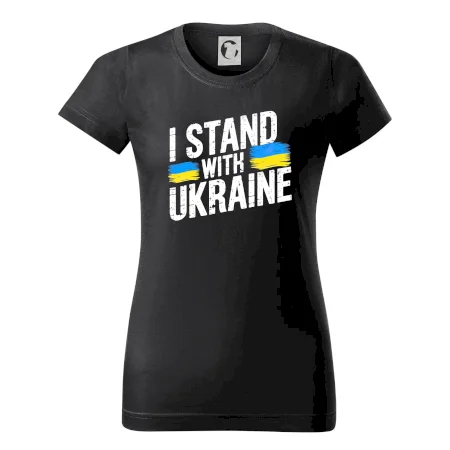 I stand with ukraine tlačiaci nápis