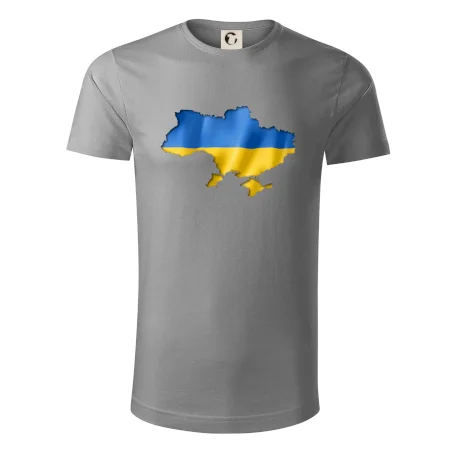 Ukrajina vlajka mapa