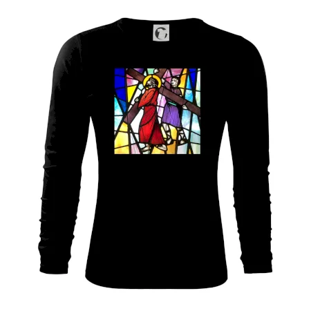 Vitráž - Ježiš a kríž