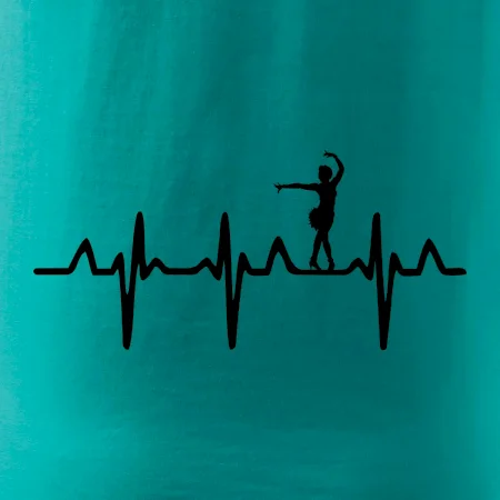 EKG tanečnice salsy