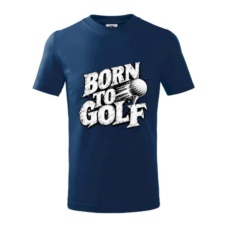 Born to golf černobílý drsný potisk