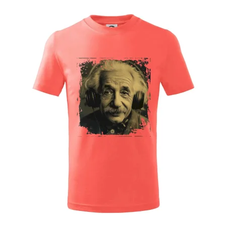 Albert Einstein so slúchadlami