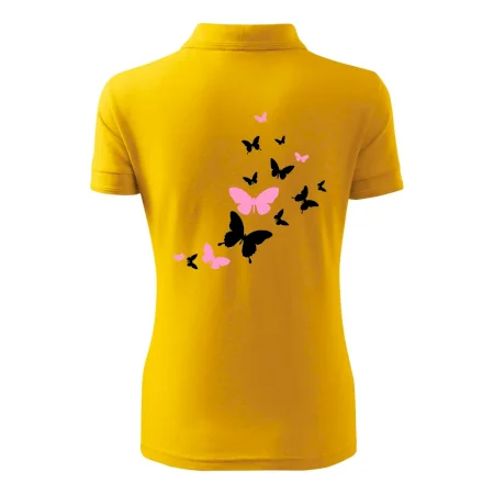 Motýle ružovo čierni