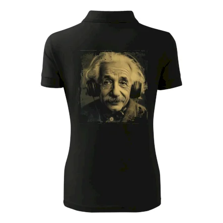 Albert Einstein so slúchadlami