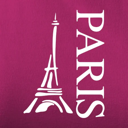 Paris nápis Eiffelovka na výšku