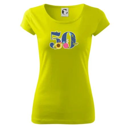 Kvetinové číslo kreslené - 50