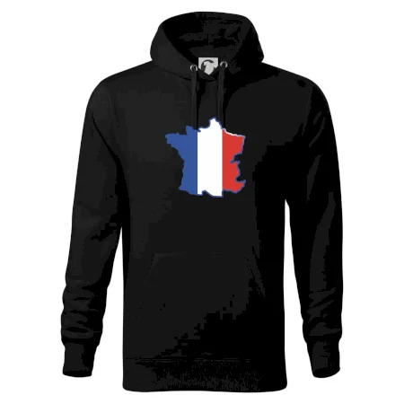 Francúzska vlajka mapa obrys