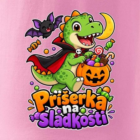 Príšerka na sladkosti - dinosaurus s tekvicou