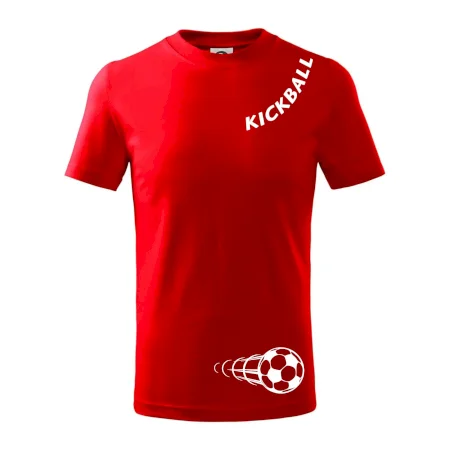 Kickball nápis šikmo