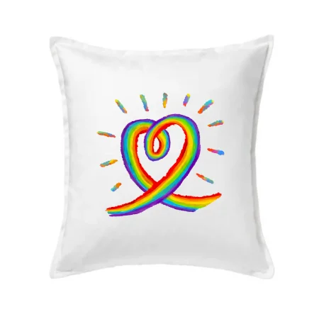 Srdce pride dúha kreslená