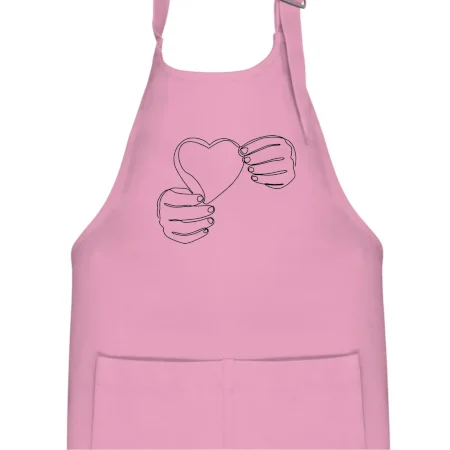 Ruka držiaca srdce jedným ťahom