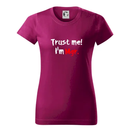 Trust me I´m  Mgr. / Ver mi som Magister.