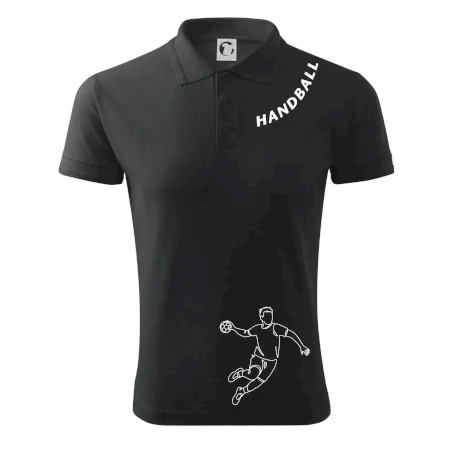 Handball nápis šikmo