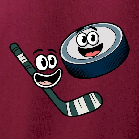 Parové tričko - Puk a hokejka