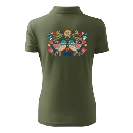 Folklór - dva farebné vtáčiky