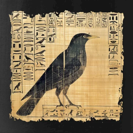 Egyptské hieroglyfy vták