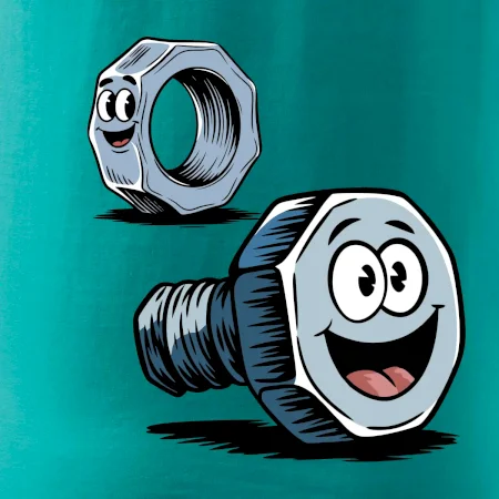 Parové tričko - Skrutka a matka