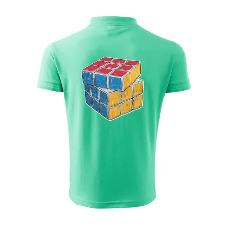 Rubikova kocka kreslená