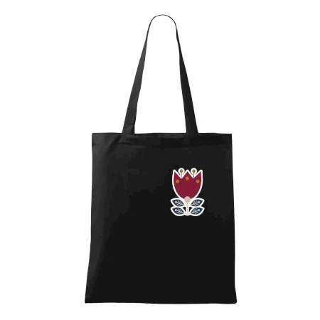 Folklór na prsníku kvetina štvorlistá