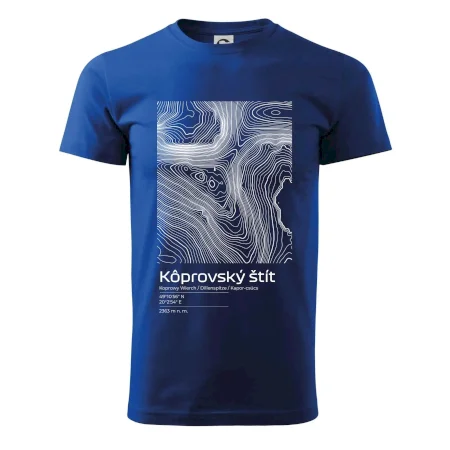 Kôprovský štít - vrstevnice v obdĺžniku