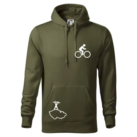 Mapa ČR + kolo na prsu