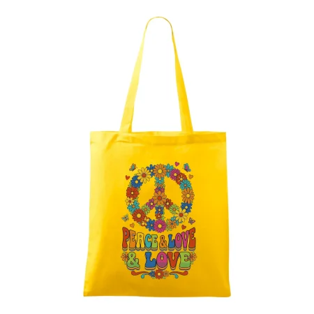 Peace and love - na výšku s květy