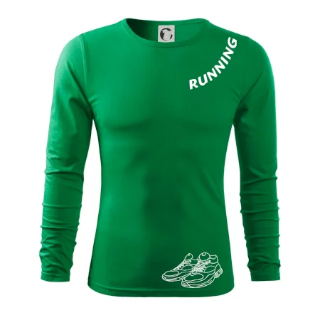 Running nápis šikmo