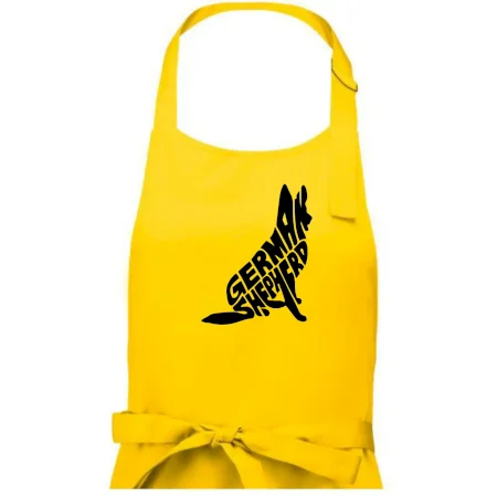 Nemecký ovčiak sediaci napis