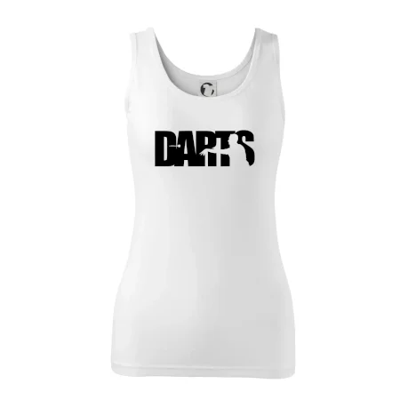 Darts - nápis so šípkarom