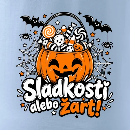 Sladkosť alebo žart tekvicový košík