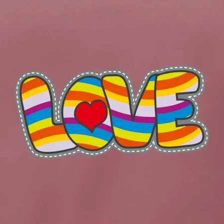 Love nápis dúhový