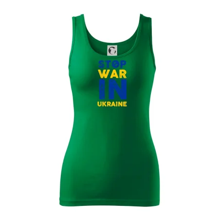 Farebný nápis Stop war in ukraine