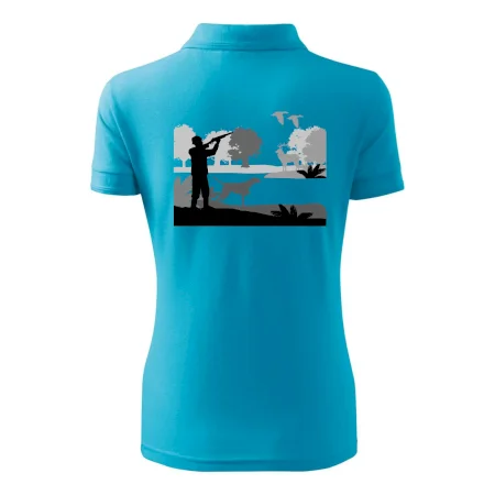 Lovec a stavač v lese