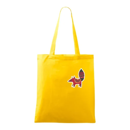 Folklór na prsníku líška