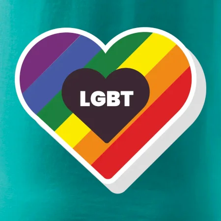 LGBT srdce dúhové