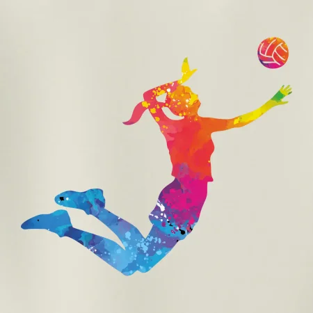 Volejbalistka splash s loptou