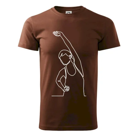 Preťahujúca sa žena jedným ťahom