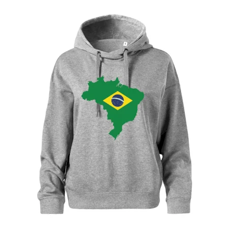 Brazília vlajka v mape