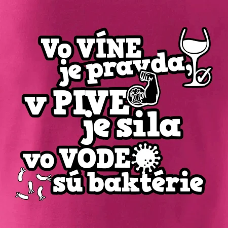 Vo víne je pravda, v pive je sila, vo vode sú baktérie