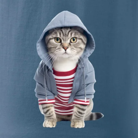Mačka v pruhovanom triku