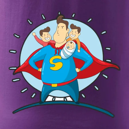 Táta superman - kluk, kluk a dítě