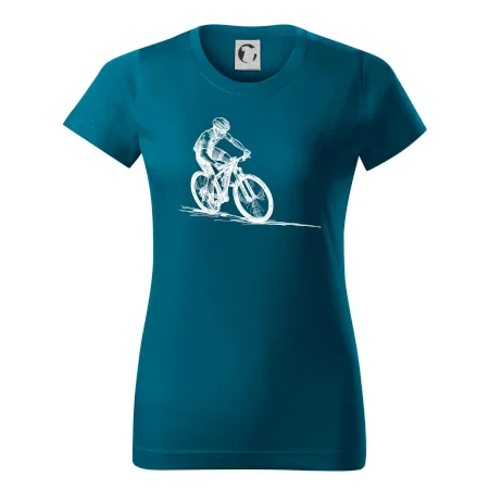 MTB kreslený cyklista