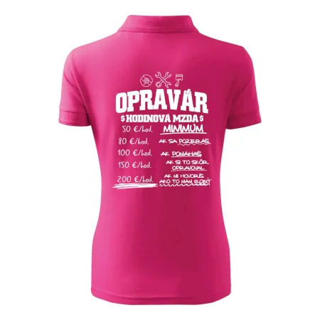 Hodinová mzda - opravár