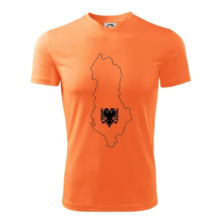 Albánsko obrys mapa