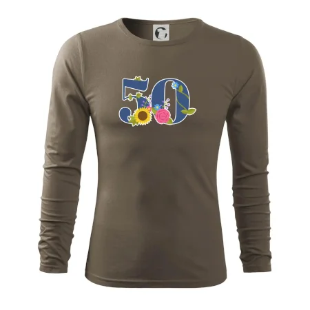 Kvetinové číslo kreslené - 50