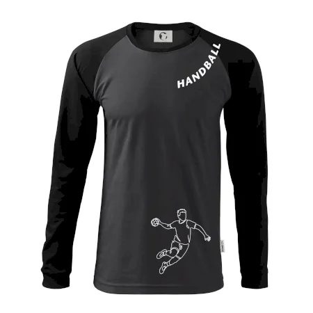 Handball nápis šikmo