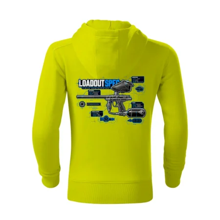 Technický výkres výstroja pre paintball