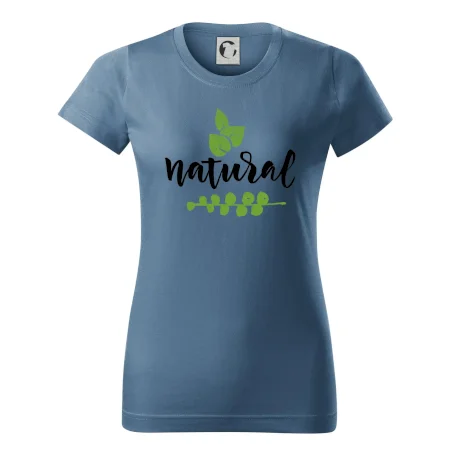 Natural - nápis v listoch