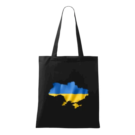 Ukrajina vlajka mapa