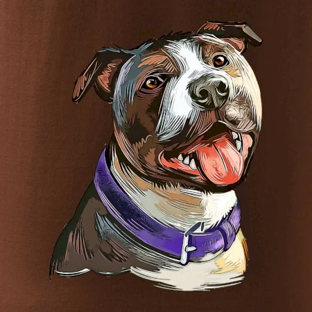 Americký stafordšírsky teriér kreslený